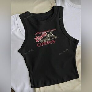Coors Cowboy Black Tank Top